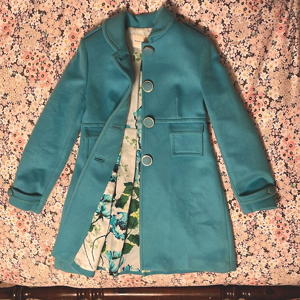 Banana Republic Vintage Teal Coat , Small